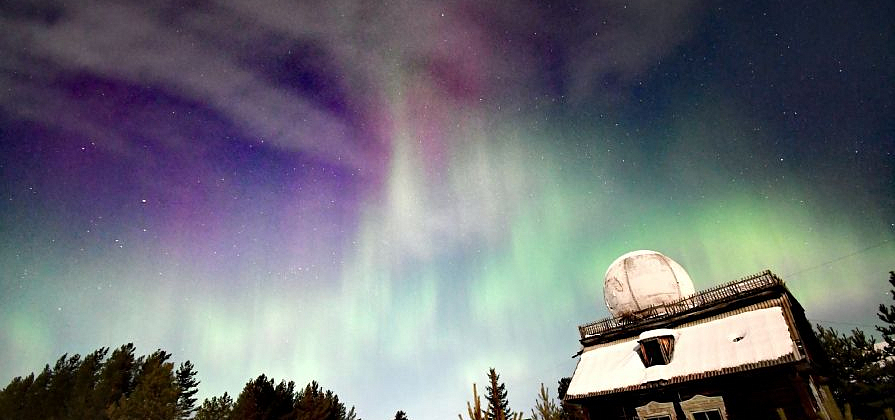 Редкое полярное сияние «Стив» засняли в Красноярском крае у Тунгусского заповедника