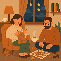 Идеи вечеров дома: игры, рукоделие, уютные ритуалы