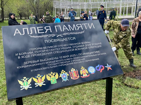 В Красноярске на Мясокомбинате заложили Аллею Памяти. Фото: krasgorpark/tg