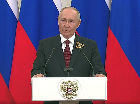 Встреча с Зеленским, Иран и НАТО: о чем успел рассказать Владимир Путин на пресс-подходе 9 мая. Фото: сайт Кремля