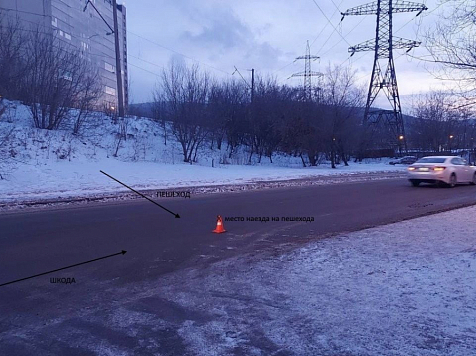 Школьника сбила машина в Свердловском районе Красноярска: до зебры он не дошел двести метров. Фото: Госавтоинспекция