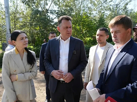Глава Красноярска оценил работы в Октябрьском и Железнодорожном районах. Фото: Сергей Верещагин
