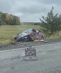 Два водителя пострадали в ДТП на трассе под Красноярском