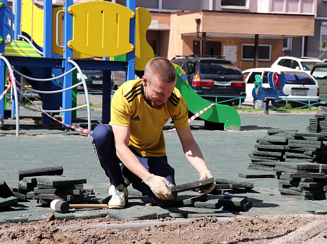 В Центральном районе Красноярска благоустроили дворы на 90%. Фото: мэрия Красноярска