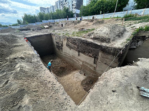 Красноярским археологам пришлось раскопать переулок Боготольский глубже чем планировалось. Фото: мэрия Красноярска