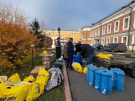 Приход храма Иоанна Предтечи отправил посылку с гуманитарной помощью в зону СВО . Фото: Красноярская епархия Русской православной церкви