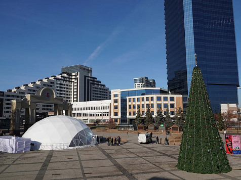 «Зима на Стрелке»: в Красноярске на площади Мира зальют гигантский каток . Фото: мэрия Красноярска