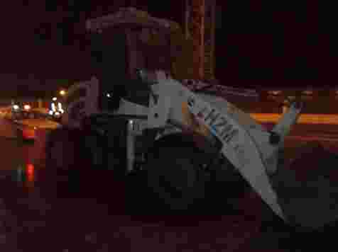 Пьяный работяга угнал автопогрузчик, чтобы съездить в магазин (фото). фото: ГУ МВД по Красноярскому краю 