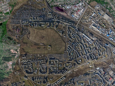 В Красноярске застроят «Антенное поле». Изображение: скриншот Яндекс Карты