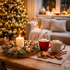 Как создать праздничную атмосферу дома перед Новым годом и Рождеством: свет, декор и простые ритуалы