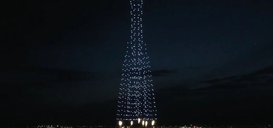 Световое шоу дронов в честь Дня космонавтики покажут в Красноярске