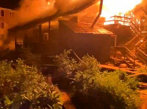 На базе отдыха «Ергаки» в Красноярском крае произошел пожар. Фото: база отдыха «Ергаки»