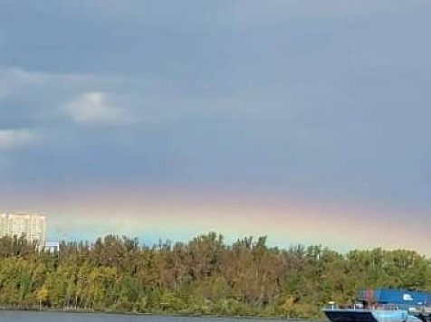 Мэр Красноярска показал необычную радугу. Фото: instagram.com/eremin__krsk