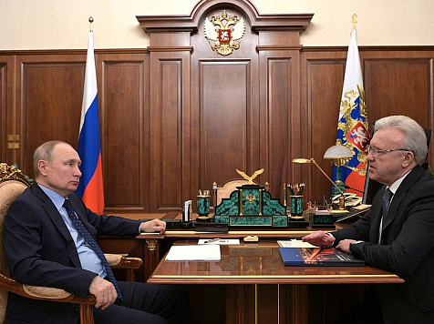 Владимир Путин провел рабочую встречу с губернатором Красноярского края. Фото: kremlin.ru