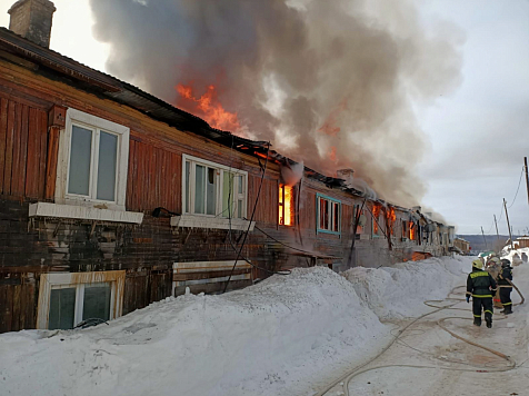 Два человека погибли при пожаре в Эвенкийском районе. Фото: CК Красноярского края