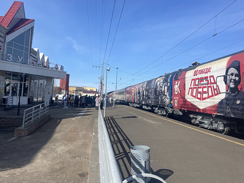 Праздничный «Поезд Победы» прибудет в Красноярск 4 мая. Фото: «Поезд Победы» ВК