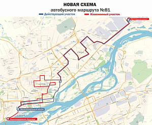В Красноярске с 11 марта изменится схема движения автобусов №7 и 81  