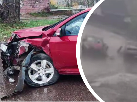 В Красноярске 15-летняя школьница за рулем Kia столкнулась с водителем ВАЗ. Фото/видео: 24_Госавтоинспекция/ «ЧП Красноярск»