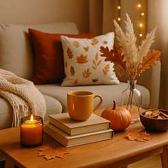 Осенние лайфхаки для уюта дома: свет, текстиль, запахи