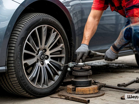 В Красноярске стартовал зимний автосезон. Сколько стоит переобуть машину?. Фото: Шедеврум