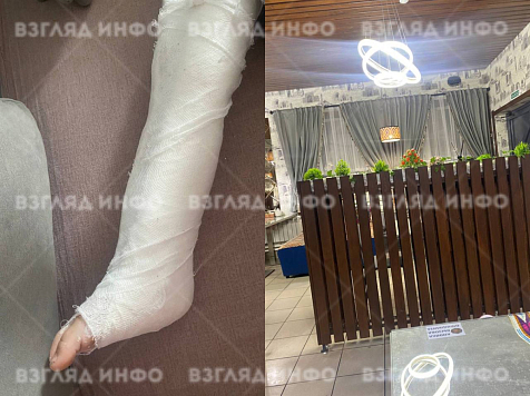 Двухлетнюю девочку придавило декором в минусинском кафе, с переломом ноги ребенка доставили в больницу . Фото: ВЗГЛЯД ИНФО
