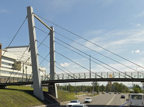 Треснутая «Арфа»: красноярский УКС требует через суд исправить дефекты на мосту. Фото: Яндекс Карты