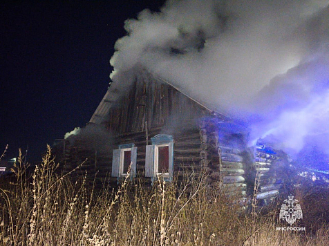 В Красноярском крае погибла женщина при пожаре. Фото: МЧС Красноярского края