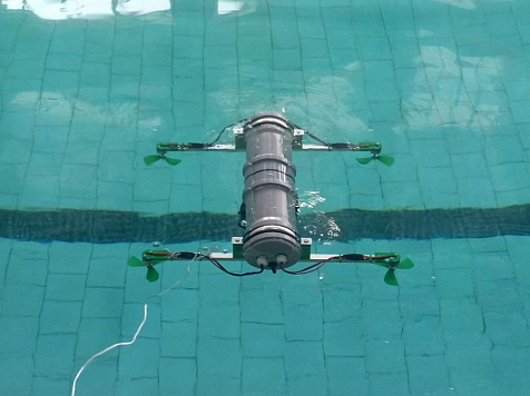 Изобретатели красноярского вуза успешно испытали подводного робота из водопроводной трубы. Фото: СибГУ им. Решетнева