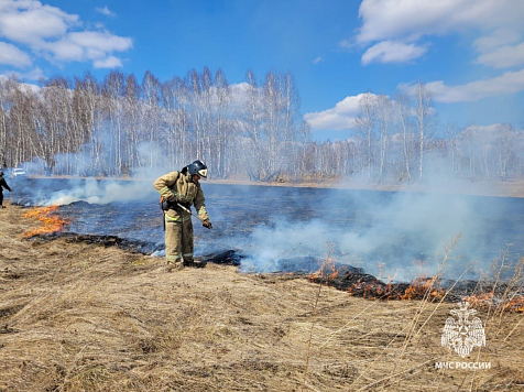 В Красноярске объявили о работе особого противопожарного режима c 3 мая . Фото: t/me/mchskrsk
